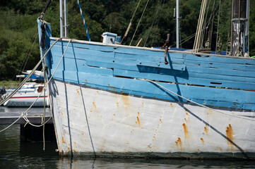 Naklejka premium Proue de vieux bateau