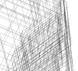 abstract architecture drawing 