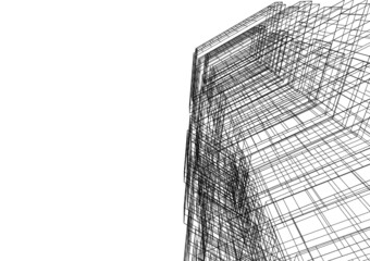 abstract architecture drawing 