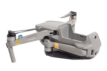 quadcopter drone aerial camera isolated on white background