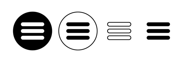 Menu Icon set. web menu icon. hamburger menu symbol © AAVAA