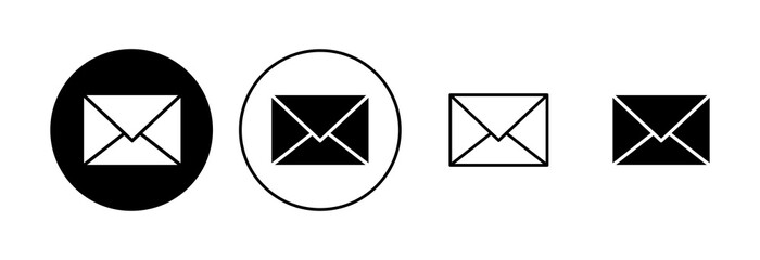 Mail icon set. email icon vector. E-mail icon. Envelope illustration