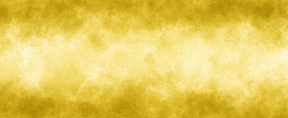 黄土色、黄色の水彩の筆の跡、背景素材、テクスチャ