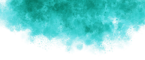 青色、水色の水彩の筆の跡、背景素材、テクスチャ	