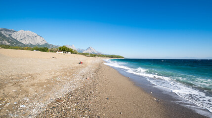 The coast of Mediterranean sea