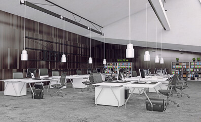 Fototapeta na wymiar modern office interior design concept