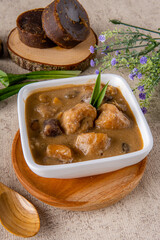 Kolak pisang ubi or banana and sweet potato compote is popular dessert in Indonesia during Ramadhan. 

Kolak pisang ubi made from Coconut milk, Palm Sugar, banana, sweet potato and Pandanus Leaves