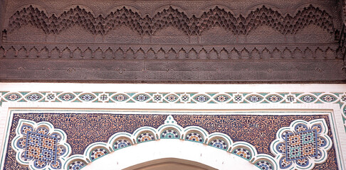 Traditional and handicraft zellige (tile) in Morocco