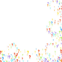 Question marks Quiz doubt survey faq public poll.