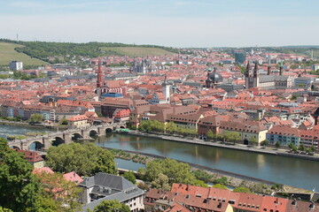 Fototapeta na wymiar panorama from Wuerzburg