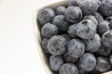 blueberries fresh juicy in bowl close up