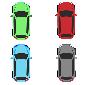 Auto Oben Vector SVG
