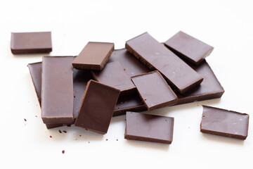 World Chocolate Day chocolate on a white background