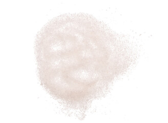 Obraz na płótnie Canvas granulated sugar isolated on white background. Top view
