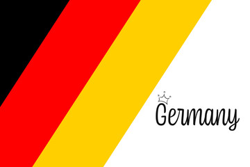 Flag of Germany, vector illustration. National Day in Germany.
