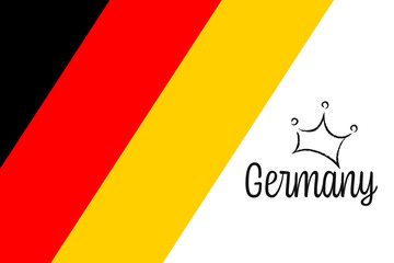 Flag of Germany, vector illustration. National Day in Germany.