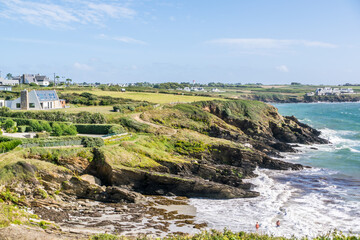 L'Abbaye, le sémaphore et le phare de Saint-Mathieu à Plougonvelin en Bretagne