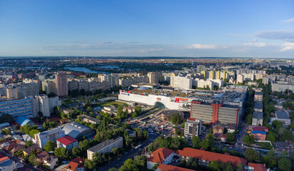 Aerial view of Pantelimon area, Bucharest, Romania
