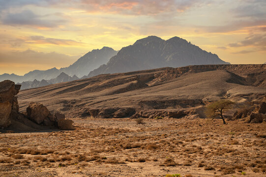 sinai mountains. mountains Sharm el Sheikh at the southern tip of the Sinai Peninsula. Mountains of Sinai peninsula. Sinai desert. Egypt. Magnificent Landscape