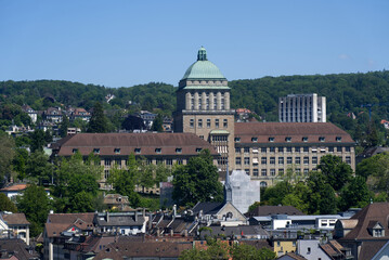 Fototapeta na wymiar University of Zurich UZH, main campus (UZH Zentrum). Photo taken June 1st, 2021, Zurich, Switzerland.