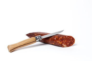 Assortment of typical Spanish homemade sausages