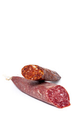 Assortment of typical Spanish homemade sausages