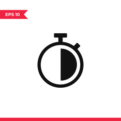 Stopwatch icon vector. Timer sign