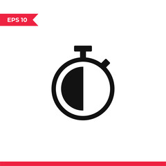 Stopwatch icon vector. Timer sign