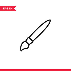 Brush icon vector. Paintbrush sign