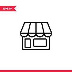 Shop icon vector. Store sign