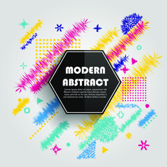 Vector of abstract geometric pattern and background