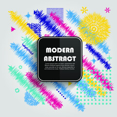 Vector of abstract geometric pattern and background
