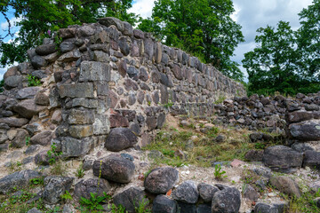 ruins of old stone castle