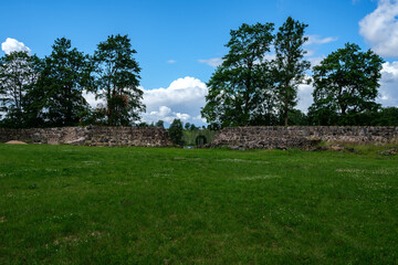 ruins of old stone castle