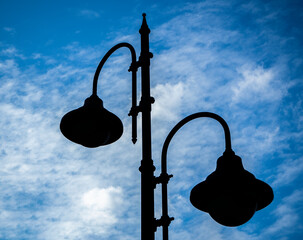 street lamp and sky