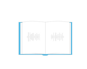 Audiobook. Knowledge, education, learning symbol. Study, research.