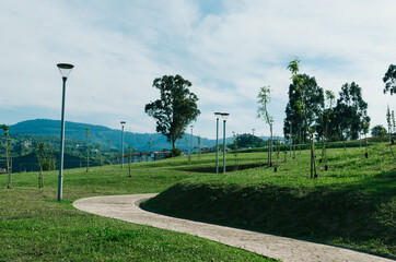 tile road in the green mount