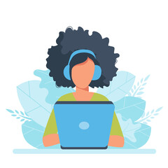 Concept illustration of online courses, distance studying, self education, digital library. E-learning banner. Online education. Vector illustration in flat style