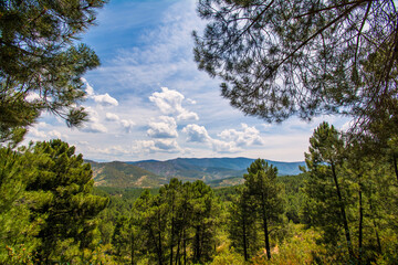 Spectacular Rural Landscape Surrounded By Nature. Meandro De Melero, Located In Extremadura, Spain