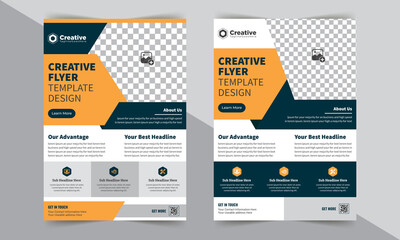 Modern And Creative brochure design, cover layout, annual report, poster, corporate flyer A4 size Template Design