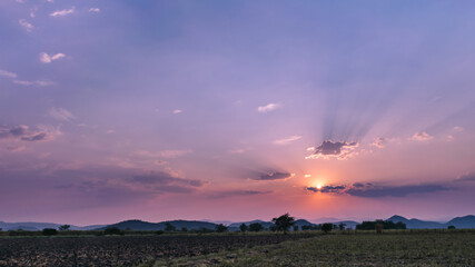 Precioso atardecer mexicano, paisaje México, atardeceres.