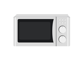 Microwave. Illustration of a modern microwave oven with a digital menu.