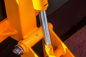 Hydraulic piston system for bulldozers, tractors, excavators, chrome plated cylinder shaft of...