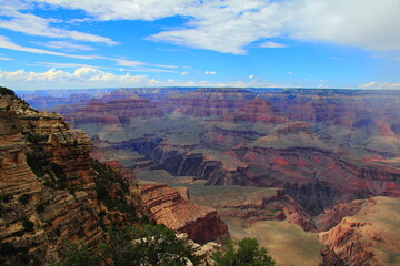 Fototapeta na wymiar Arizona, Grand Canyon - 09 03 2012: Panoramic view of the Grand Canyon