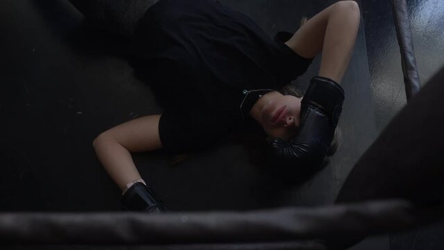 Defeat in battle. Fatigue after training, exhaustion.