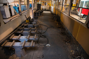 Tram under maintenance