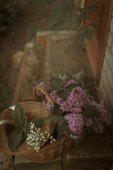 still life with lavender