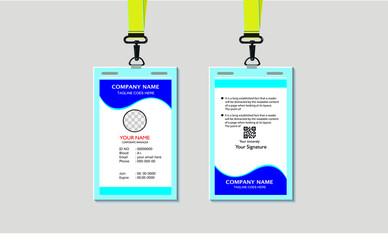 Id card design template 