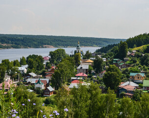 the small town of Ples on the Volga River