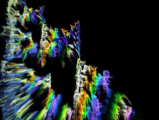 Imaginatory fractal background generated Image